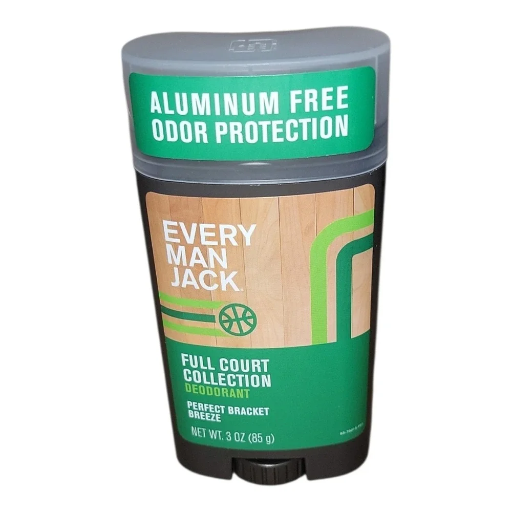 Every Man Jack Full Court Deodorant Perfect Bracket Breeze 3 oz Lot of 4